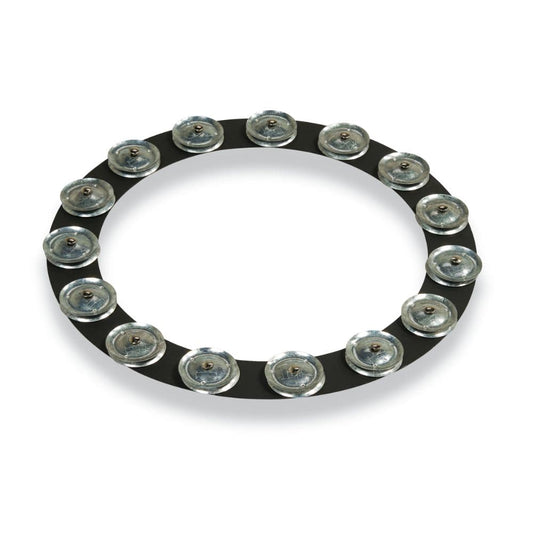 LP Latin Percussion LP3814BGA 14-inch Tambo-ring - Black Sand With Galvanized Steel Jingles