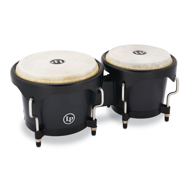 Latin Percussion LP601D-OX-K Discovery Series 6-1/4-inch and 7 1/4-inch Bongo with FREE Carrying Bag - Onyx