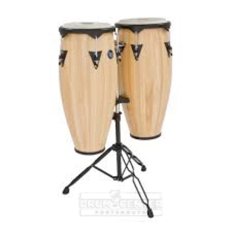 LP City Conga Set with Stand - Natural Finish