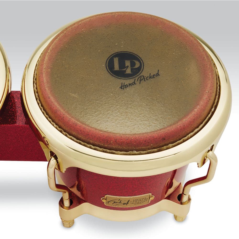 Latin Percussion LP794V-ARG Galaxy Series Fiberglass Fausto Cuevas III Signature Bongos Arena Red