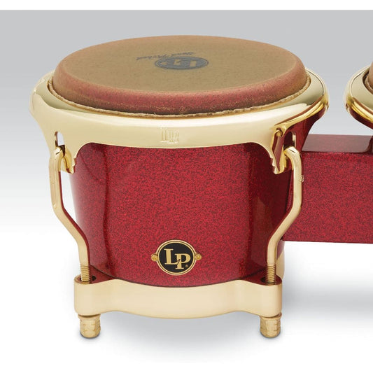 Latin Percussion LP794V-ARG Galaxy Series Fiberglass Fausto Cuevas III Signature Bongos Arena Red