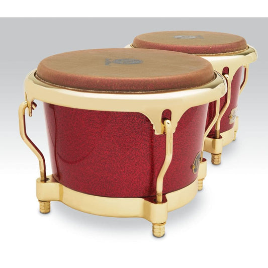 Latin Percussion LP794V-ARG Galaxy Series Fiberglass Fausto Cuevas III Signature Bongos Arena Red