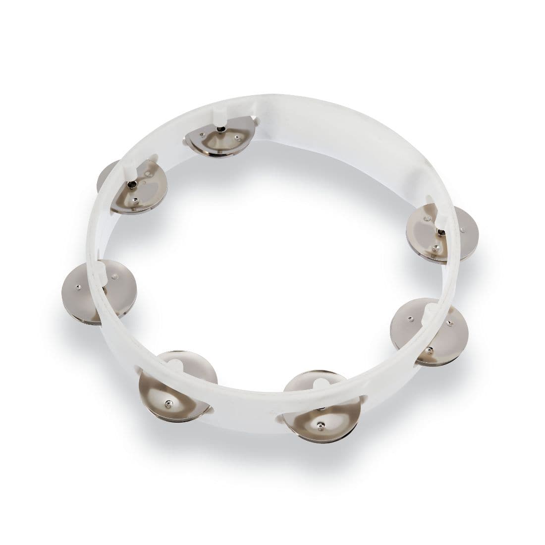 LP Aspire 8 Plastic Tambourine - White