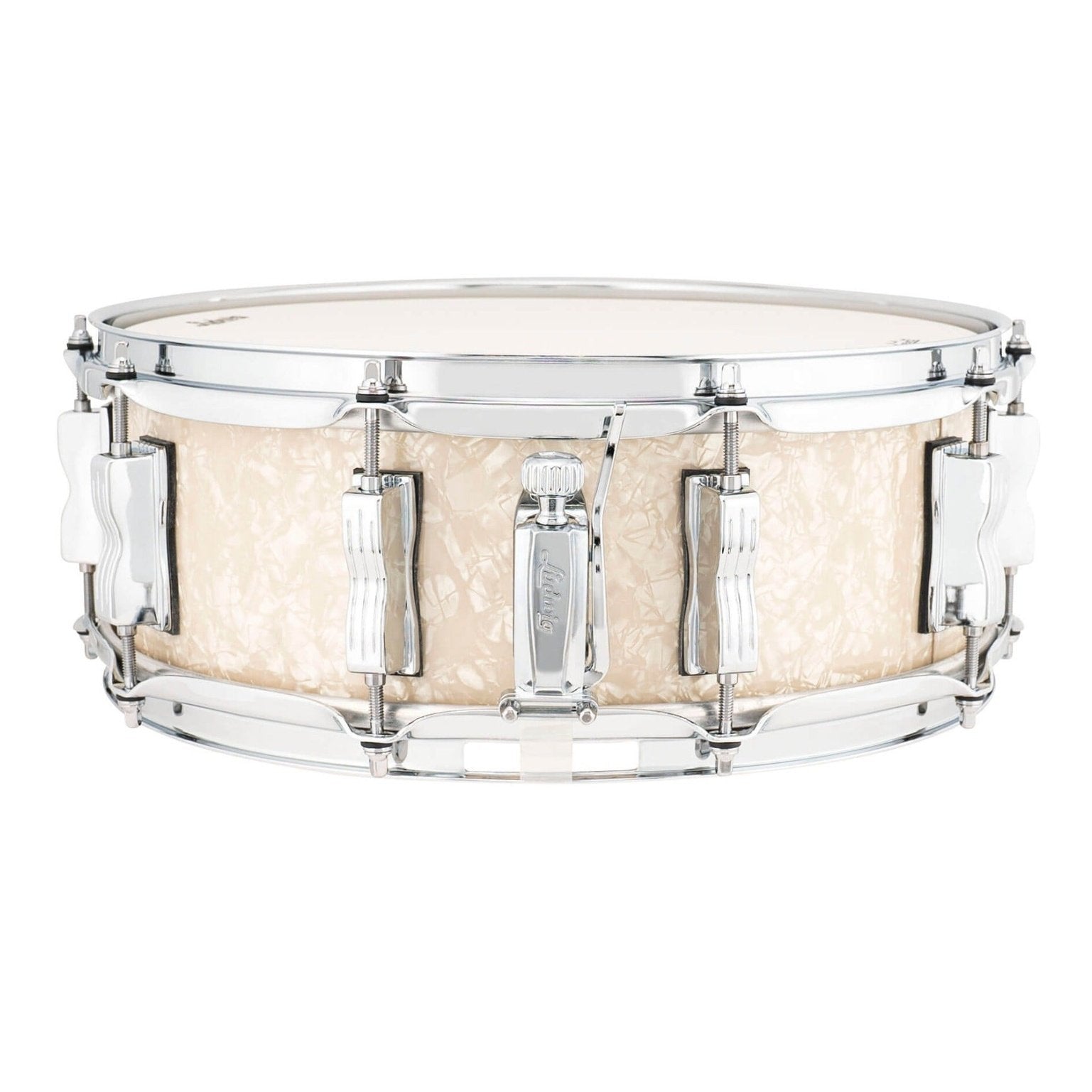 Ludwig Classic Maple Snare Drum 14x5 Vintage White Marine