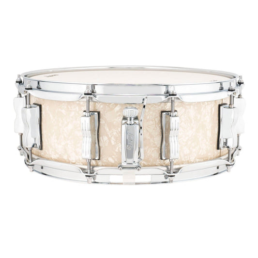 Ludwig Classic Maple Snare Drum 14x5 Vintage White Marine