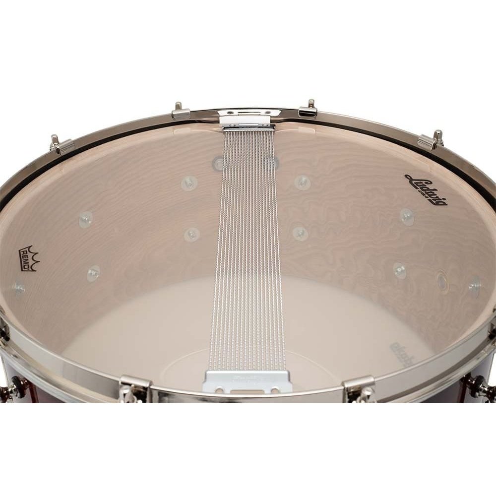 Ludwig Limited Edition Aged Exotic Tamo Ash Snare Drum - 14x6.5 - Cherry Caramel