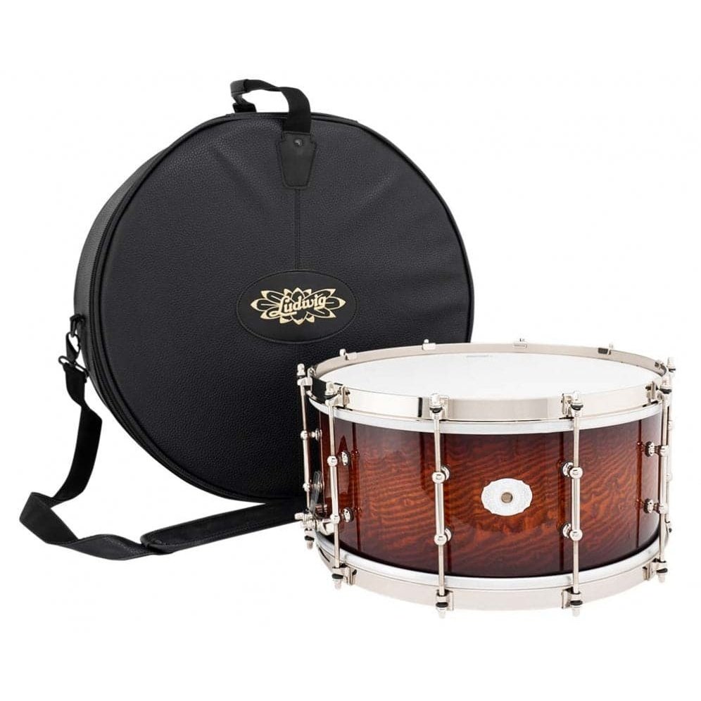 Ludwig Limited Edition Aged Exotic Tamo Ash Snare Drum - 14x6.5 - Cherry Caramel