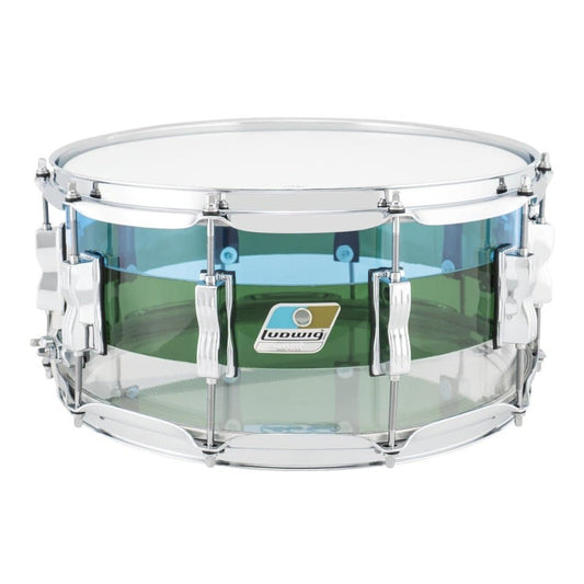 Ludwig Vistalite Snare Drum 14x6.5 50th Anniversary Blue/Green/Clear