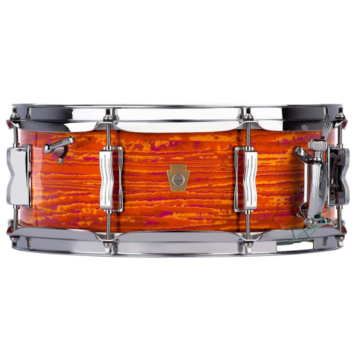 Ludwig Legacy Mahogany Jazz Fest Snare Drum 14x5.5 Mod Orange