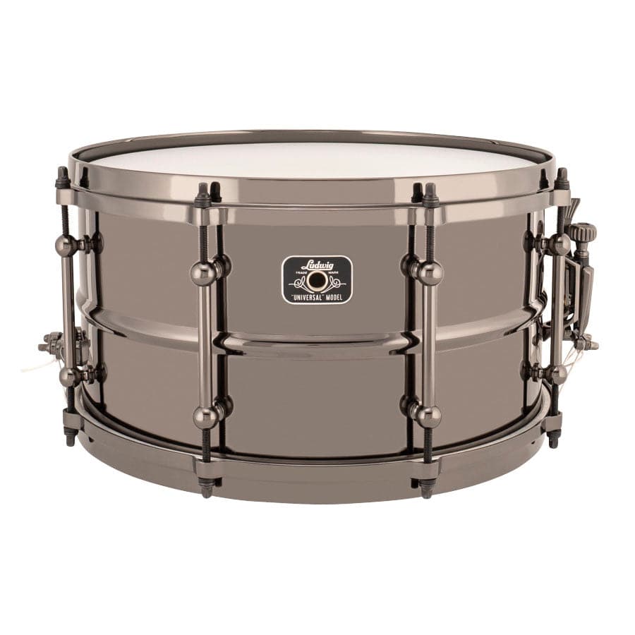 Ludwig LU0713 Universal Brass Snare Drum 13x7 w/Black Hardware