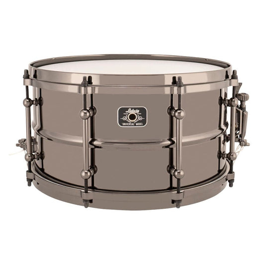 Ludwig LU0713 Universal Brass Snare Drum 13x7 w/Black Hardware