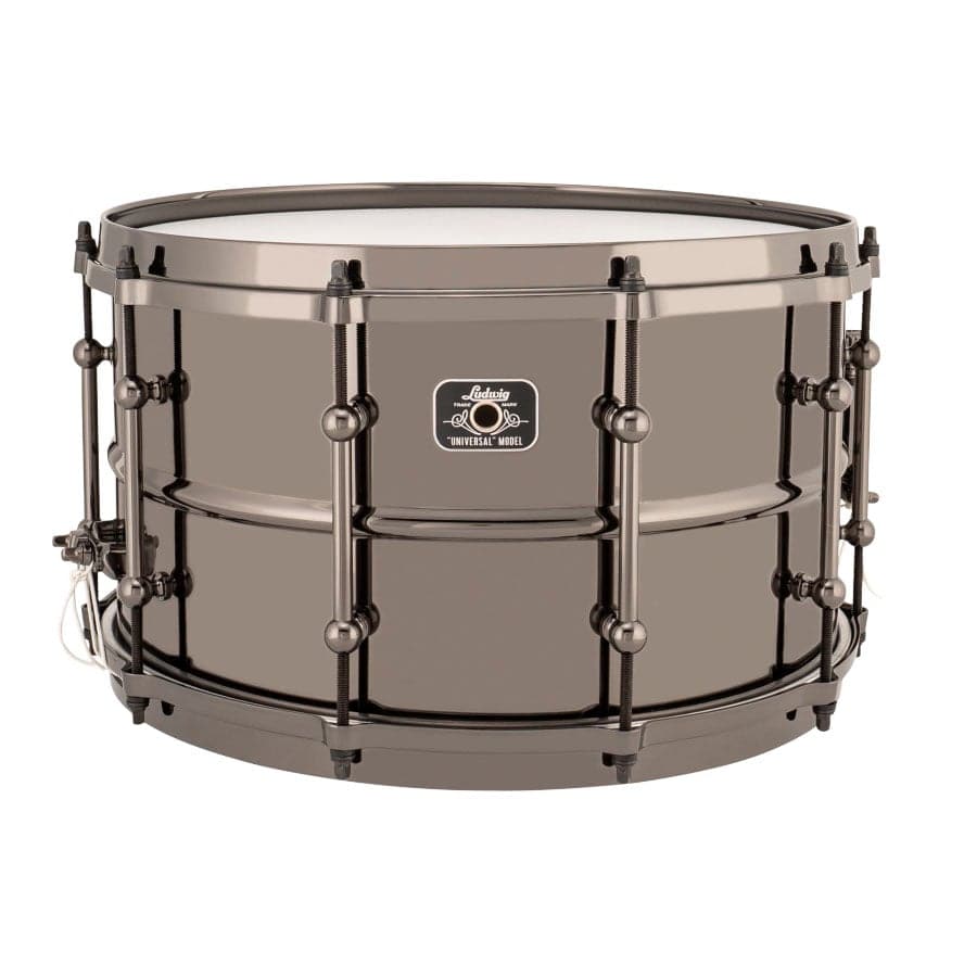 Ludwig LU0814 Universal Brass Snare Drum 14x8 w/Black Hardware