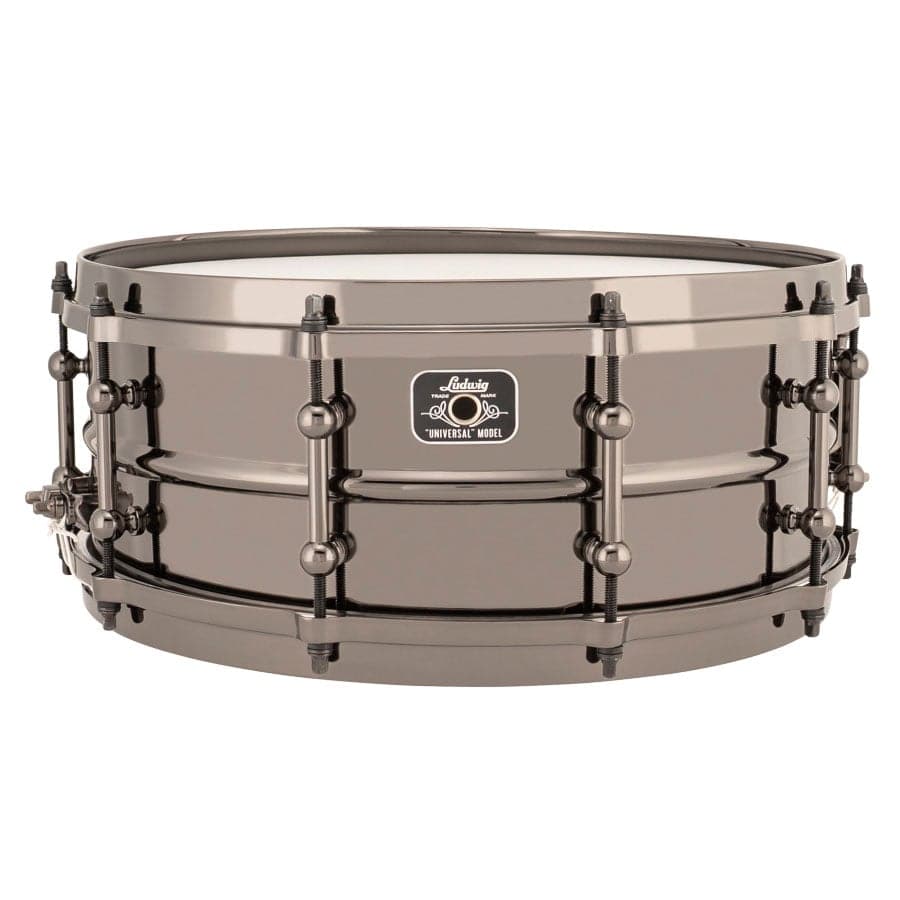 Ludwig LU5514 Universal Brass Snare Drum 14x5.5 w/Black Hardware