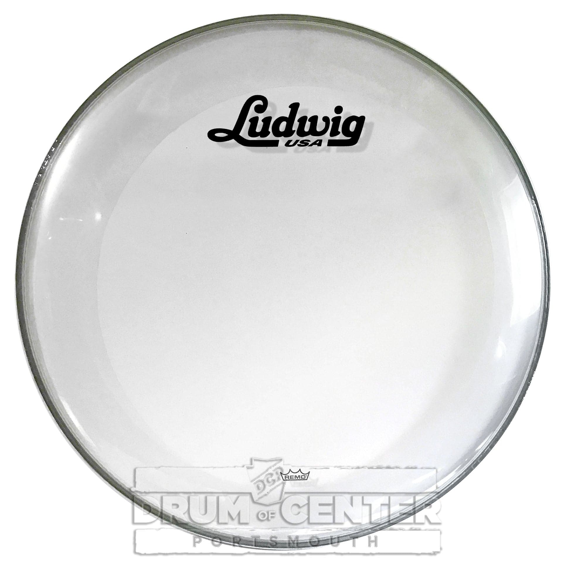 Ludwig Bass Drum Logo Head 18" Powerstroke 3 Clear w/ Script Logo