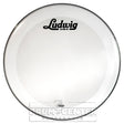 Ludwig Bass Drum Logo Head : 22" Powerstroke 3 Smooth White w/ Script Logo