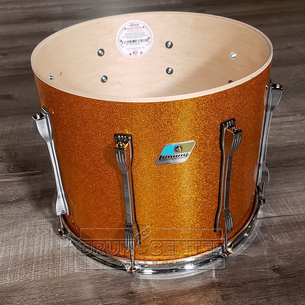 Ludwig Classic Maple 4pc "Mondo" Drum Set Gold Sparkle