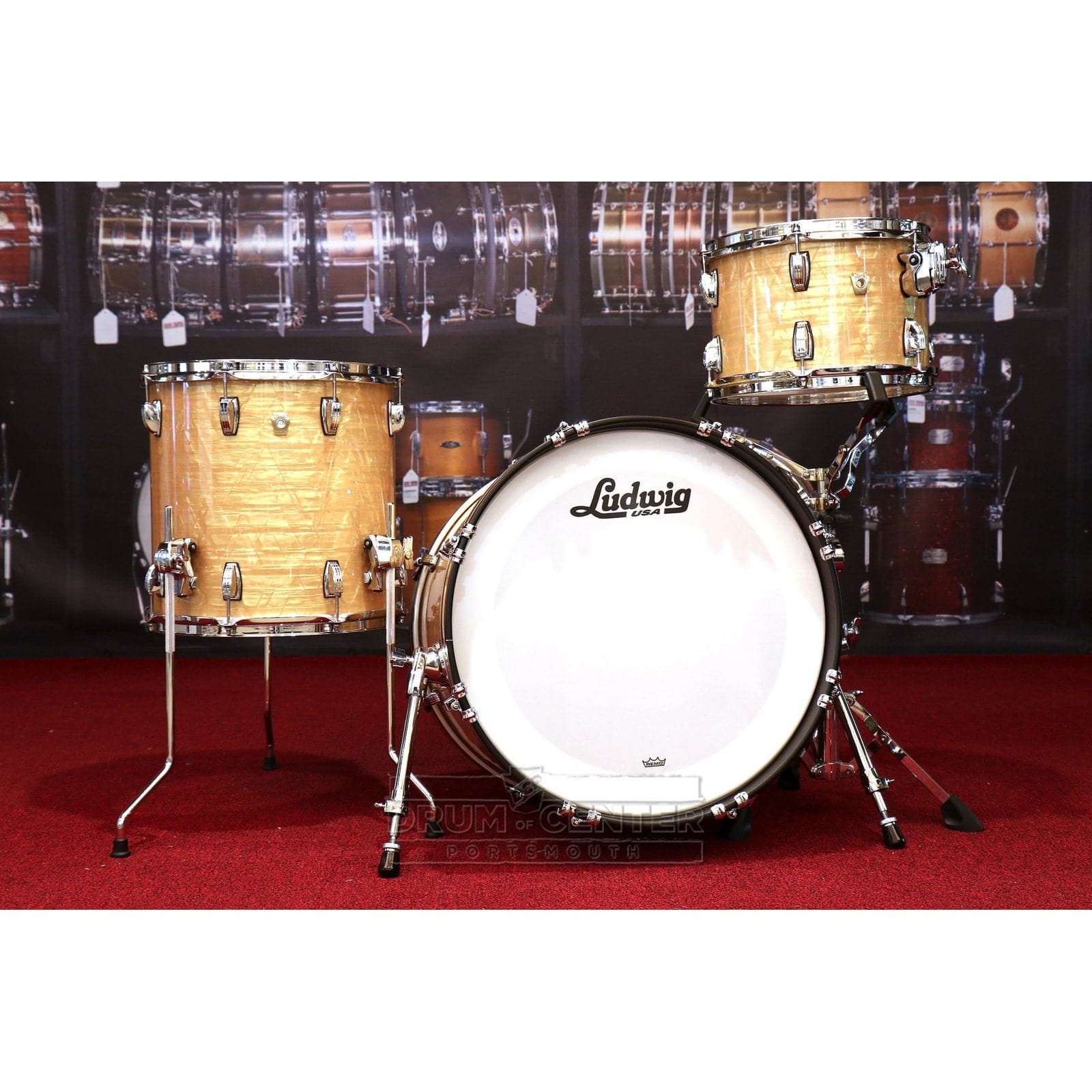 Ludwig Classic Maple Downbeat Drum Set Aged Onyx