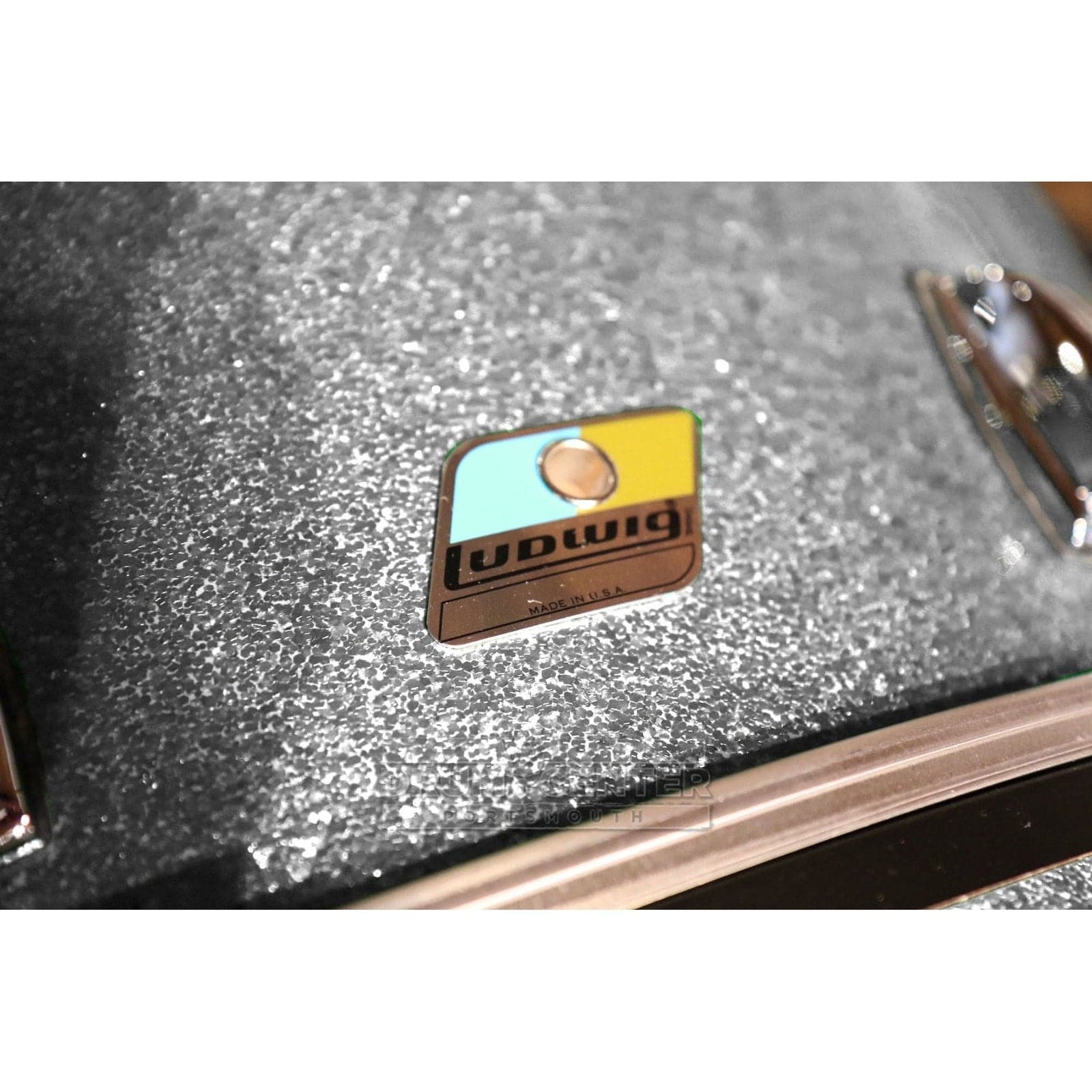 Ludwig Classic Maple 4pc Bonham Drum Set Silver Sparkle