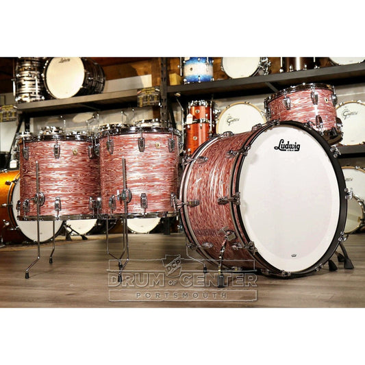 Ludwig Classic Maple 4pc Bonham Drum Set Vintage Pink Oyster
