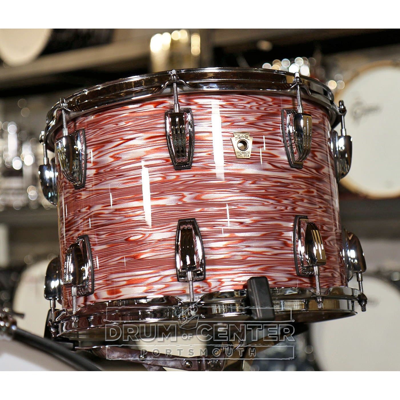 Ludwig Classic Maple 4pc Bonham Drum Set Vintage Pink Oyster