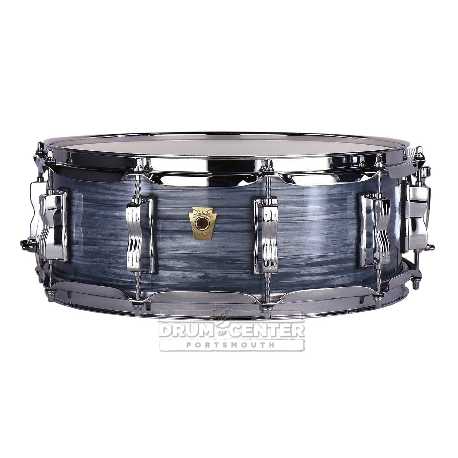Ludwig Classic Maple Snare Drum 14x5 Vintage Blue Oyster