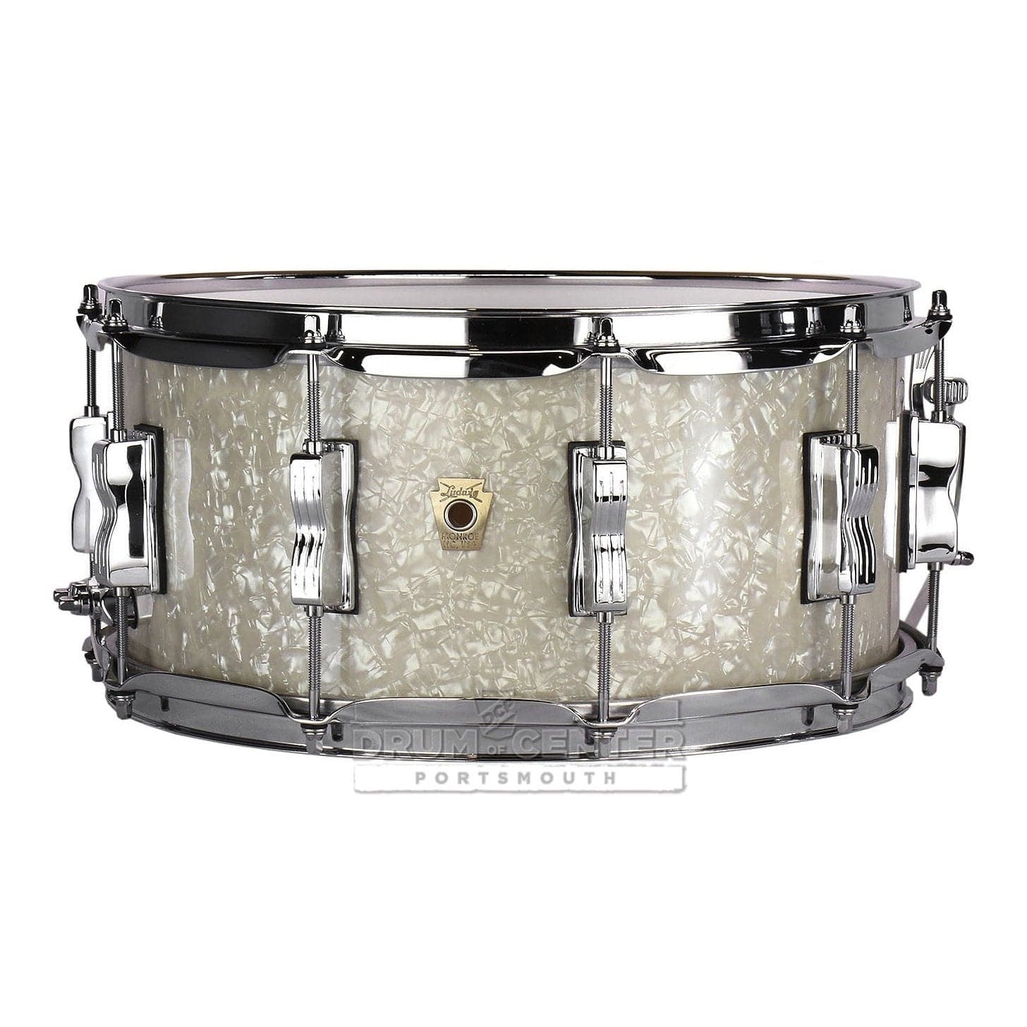 Ludwig Classic Maple Snare Drum - 14x6.5 - Vintage White Marine
