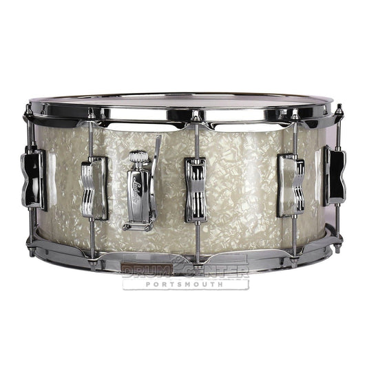 Ludwig Classic Maple Snare Drum - 14x6.5 - Vintage White Marine
