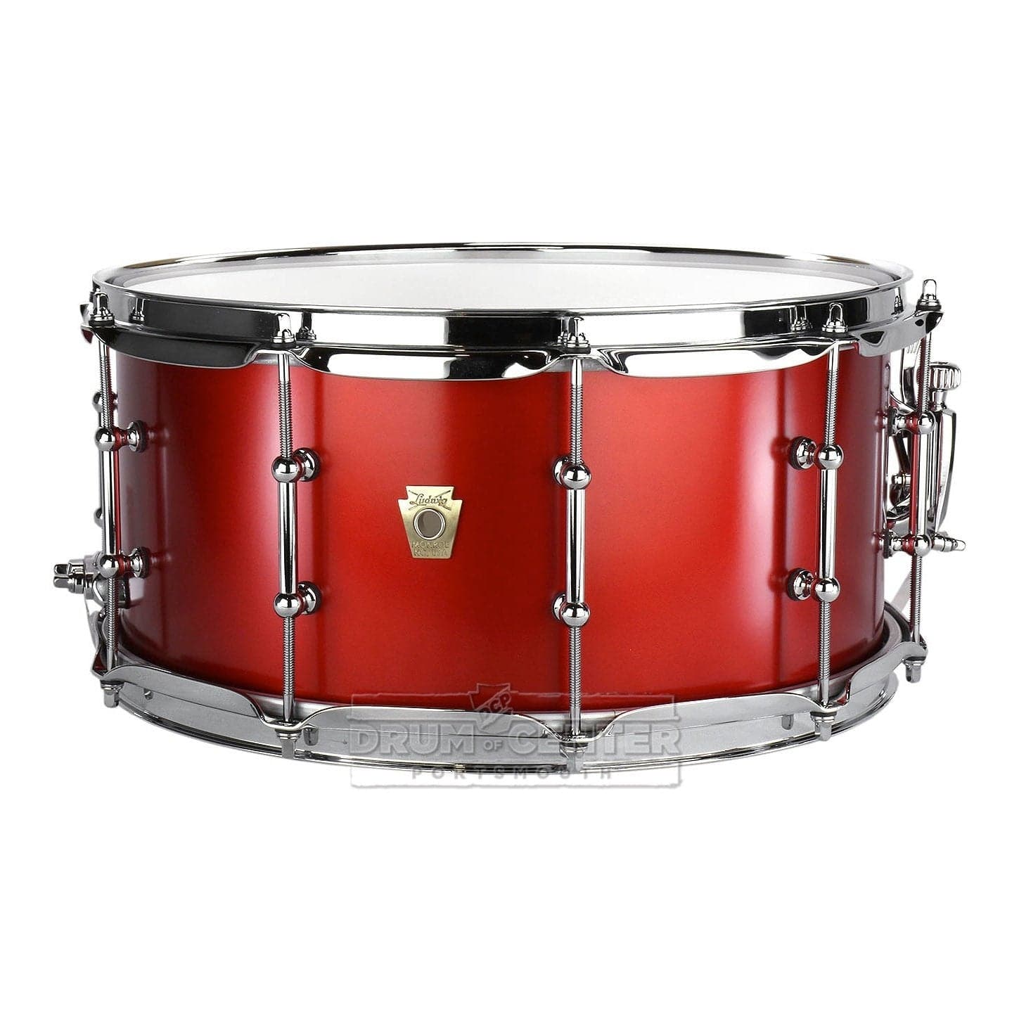 Ludwig Classic Maple Snare Drum with Tube Lugs - Diablo Red