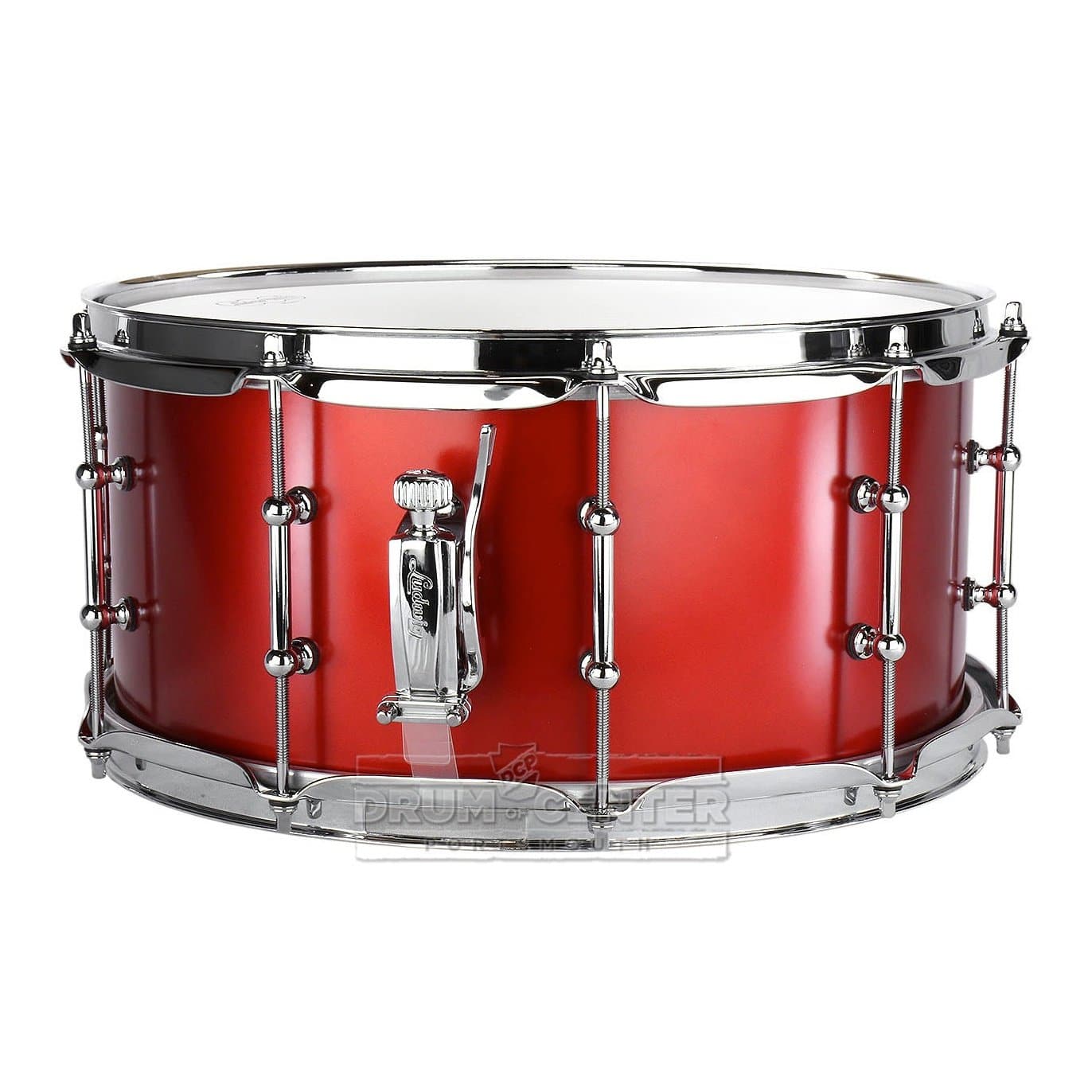 Ludwig Classic Maple Snare Drum with Tube Lugs - Diablo Red