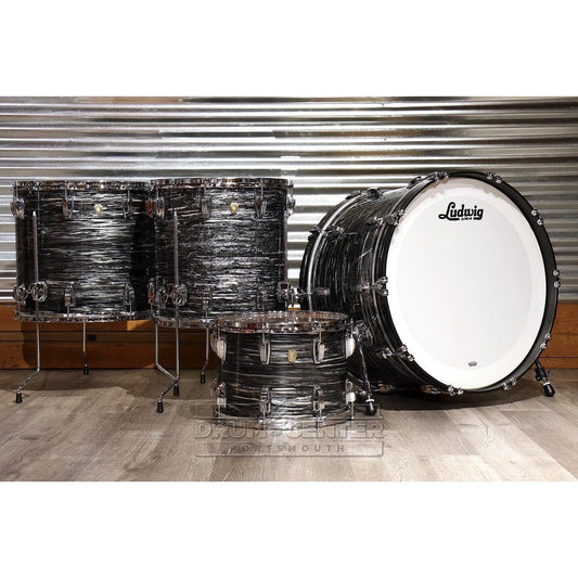 Ludwig Classic Maple 4pc 24/14/16/18 Drum Set Vintage Black Oyster