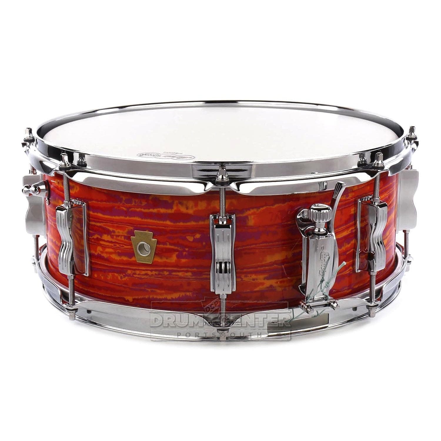 Ludwig Legacy Mahogany Jazz Fest Snare Drum 14x5.5 Mod Orange