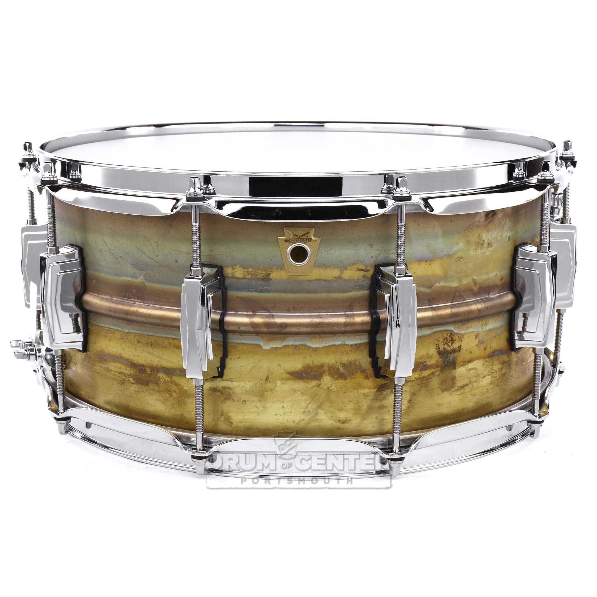 Ludwig LB464R Raw Brass Phonic Snare Drum 14x6.5