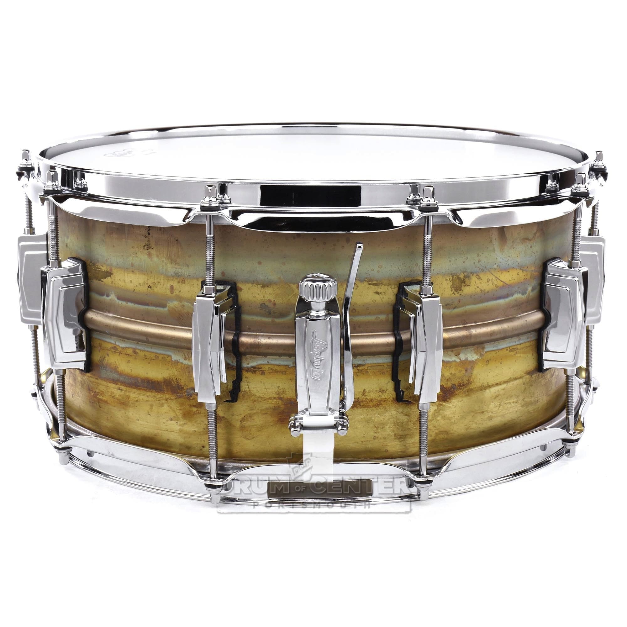 Ludwig LB464R Raw Brass Phonic Snare Drum 14x6.5