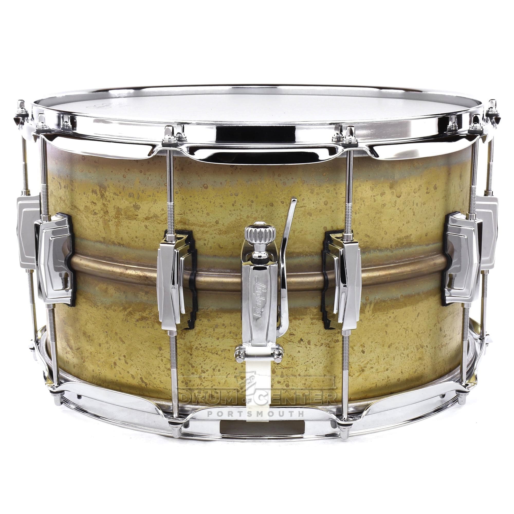 Ludwig LB484R Raw Brass Phonic Snare Drum 14x8