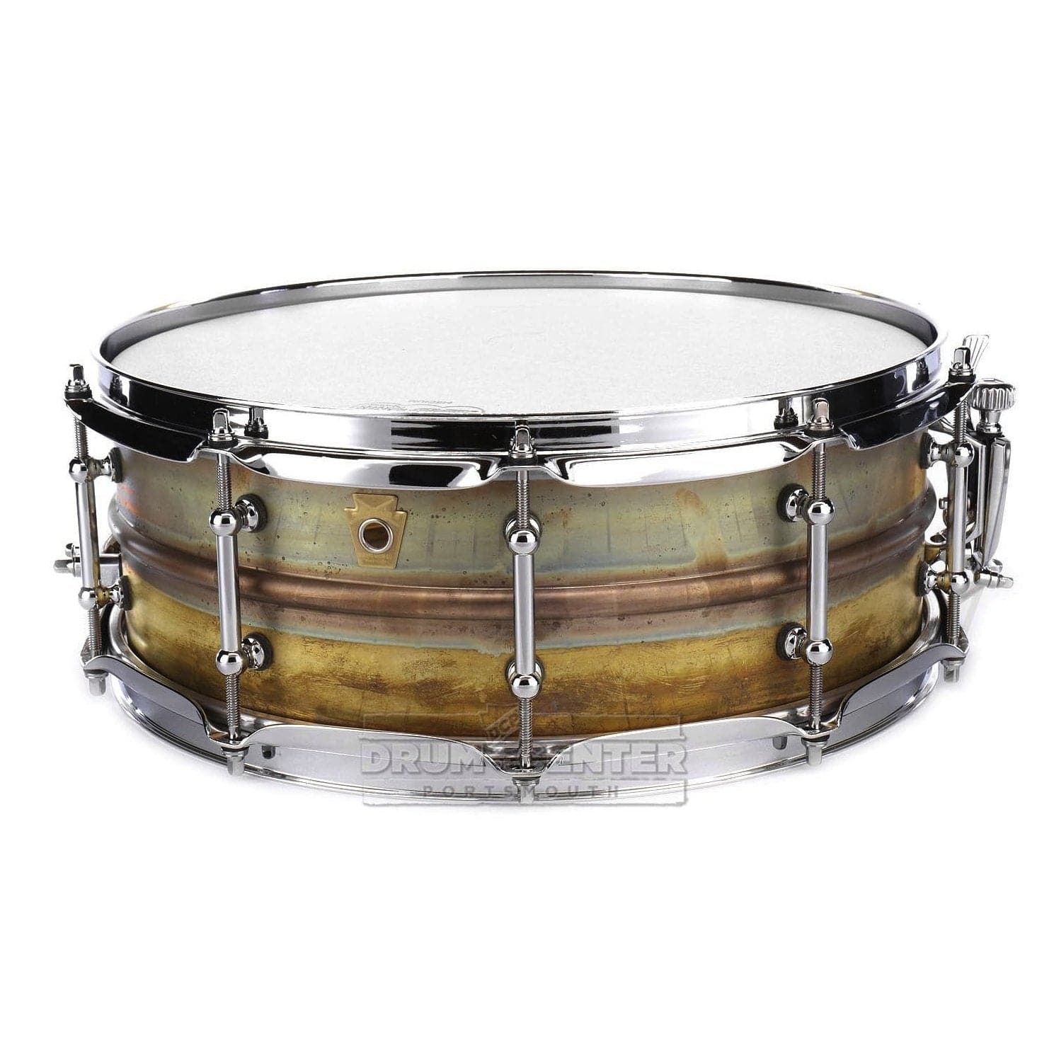 Ludwig LB454RT Raw Brass Phonic Snare Drum 14x5 w/Tube Lugs