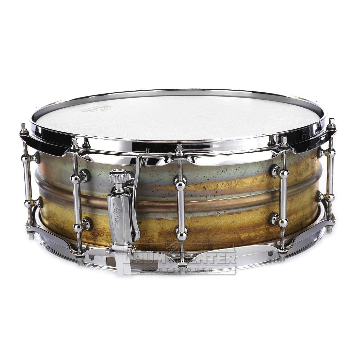 Ludwig LB454RT Raw Brass Phonic Snare Drum 14x5 w/Tube Lugs