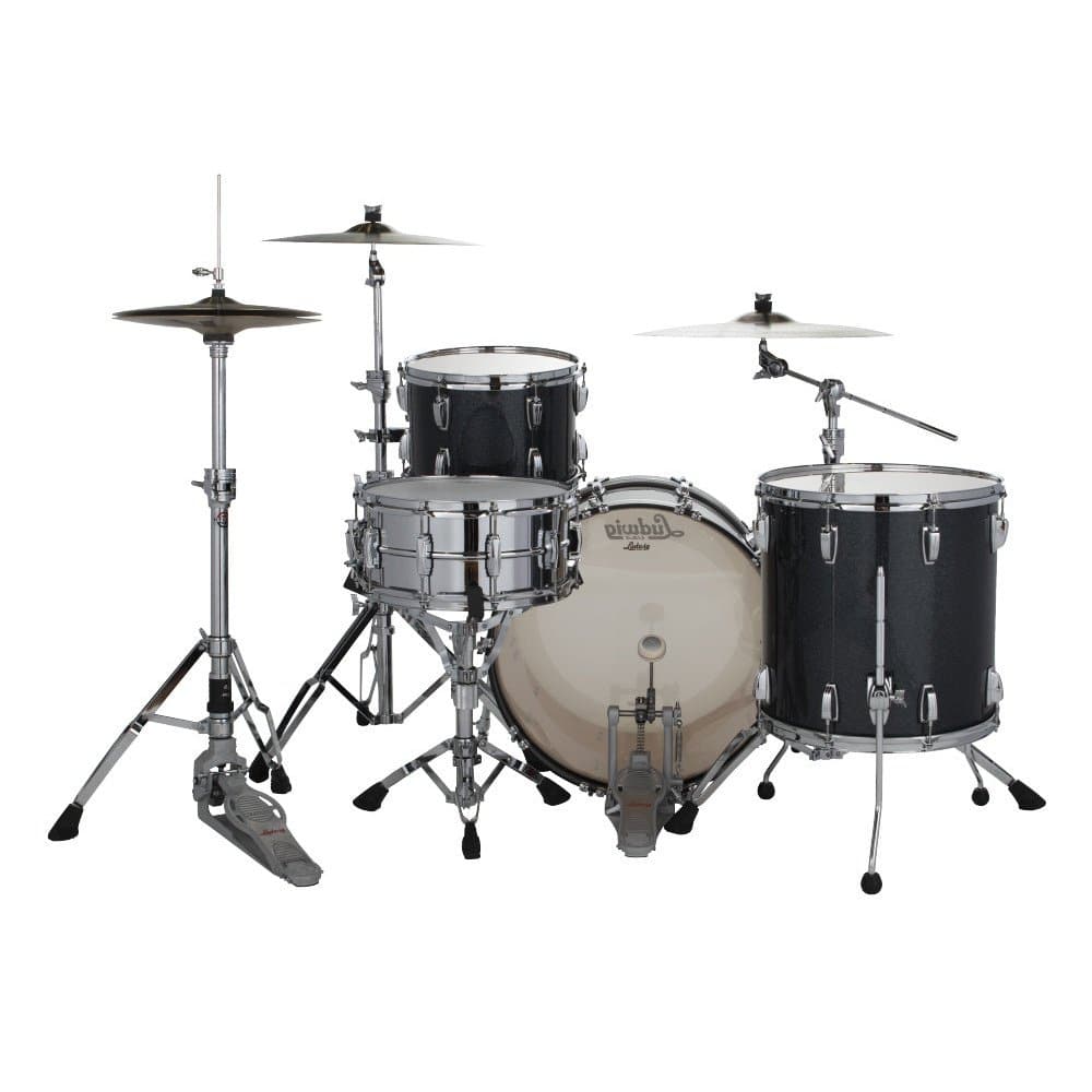 Ludwig Classic Maple Fab Drum Set Black Sparkle