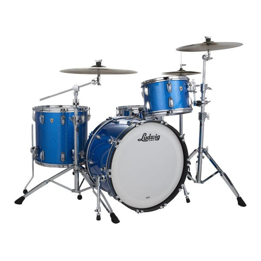 Ludwig Classic Maple Fab Drum Set Blue Sparkle