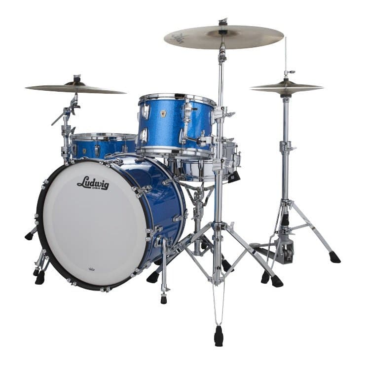 Ludwig Classic Maple Fab Drum Set Blue Sparkle