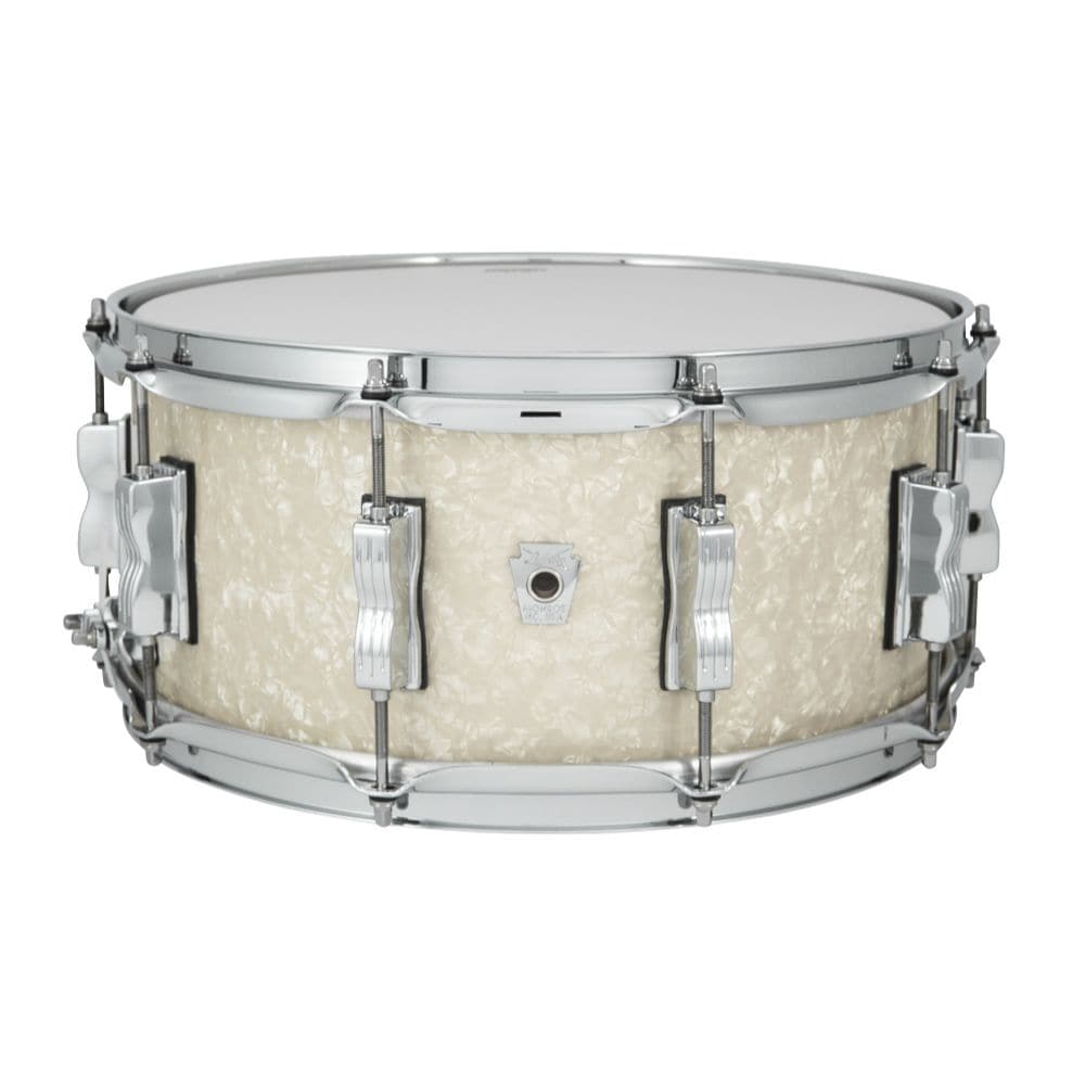 Ludwig Classic Oak 14x6.5 Snare Drum - Vintage White Marine Pearl