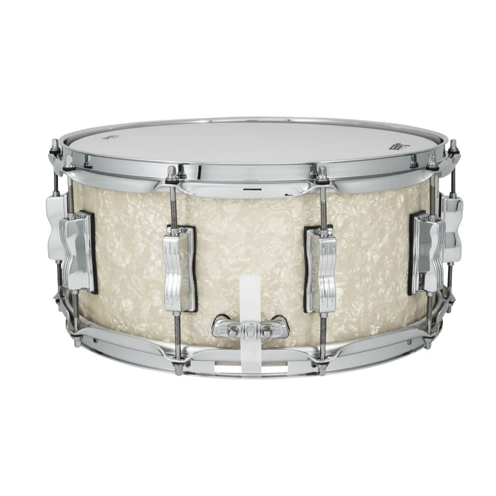 Ludwig Classic Oak 14x6.5 Snare Drum - Vintage White Marine Pearl