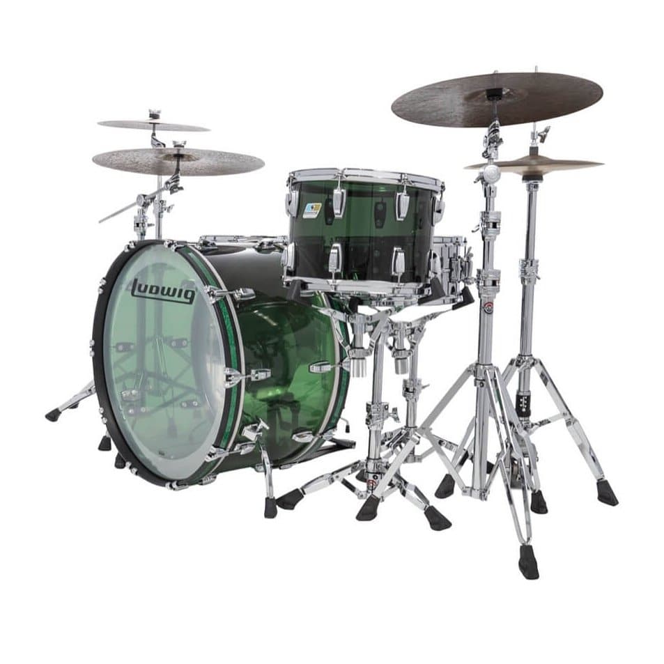 Ludwig Vistalite Pro Beat 3pc Drum Set w/Large Lugs - Green