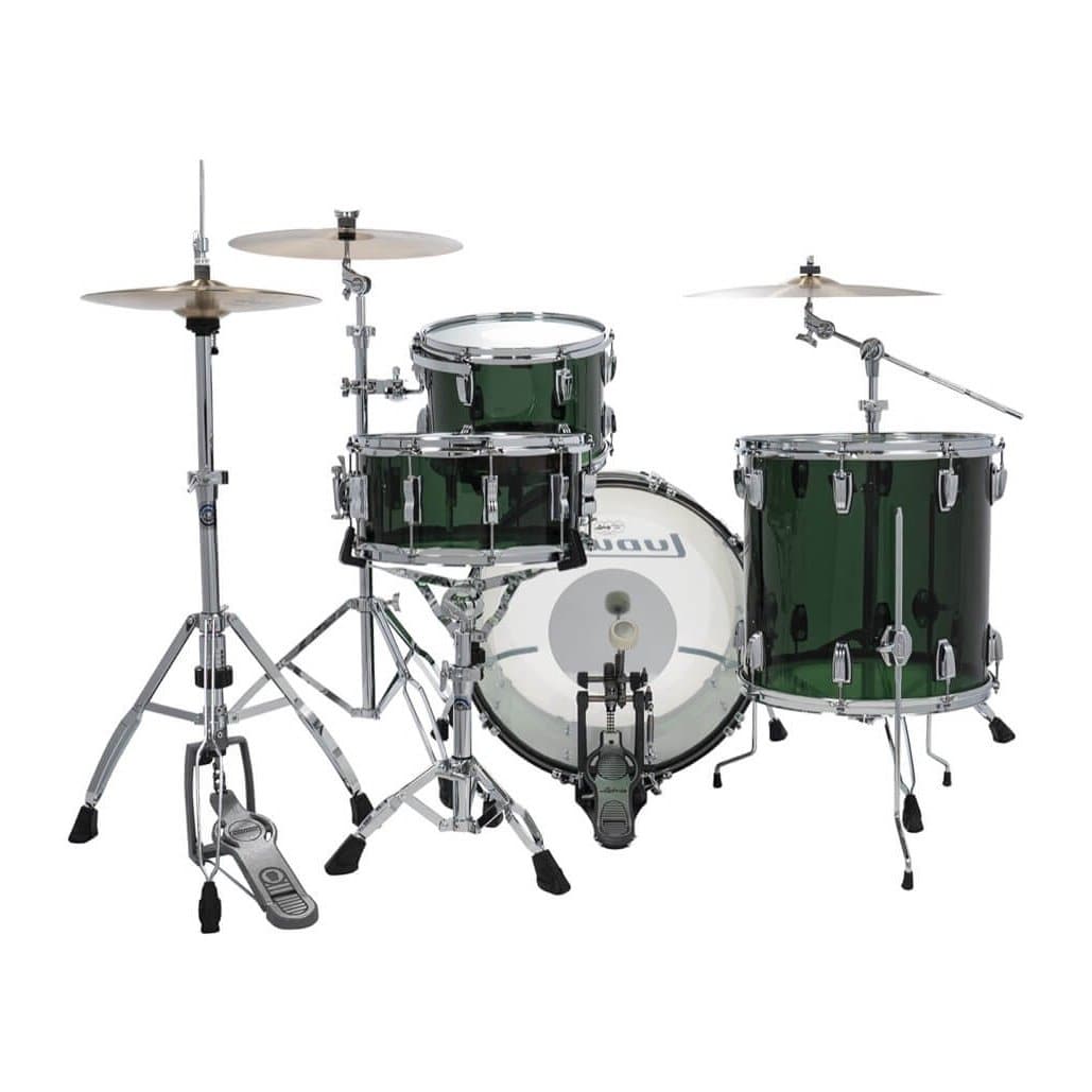 Ludwig Vistalite Pro Beat 3pc Drum Set w/Large Lugs - Green