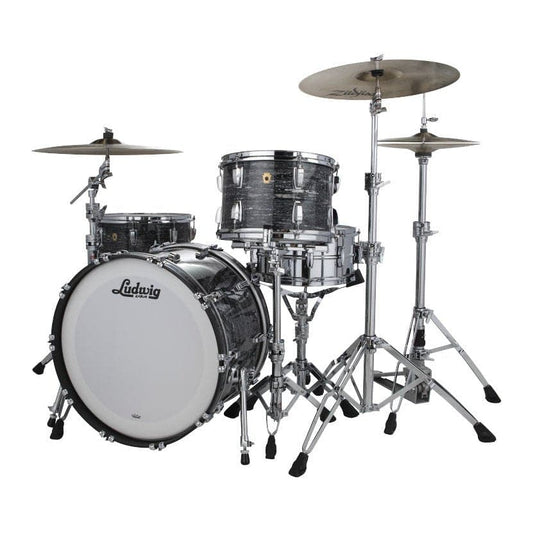 Ludwig Legacy Mahogany Fab Drum Set - Vintage Black Oyster