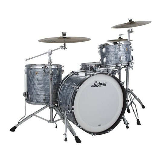Ludwig Legacy Mahogany Fab Drum Set - Sky Blue Pearl