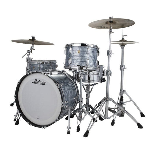 Ludwig Legacy Mahogany Fab Drum Set - Sky Blue Pearl