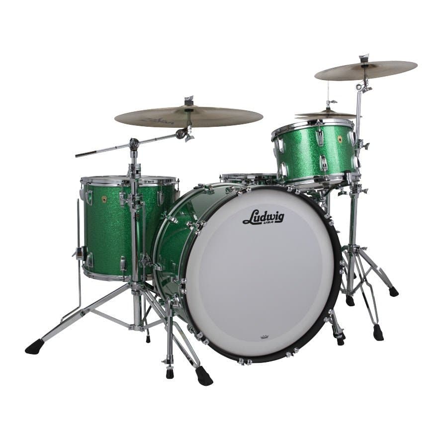 Ludwig Legacy Mahogany Pro Beat Drum Set - Green Sparkle