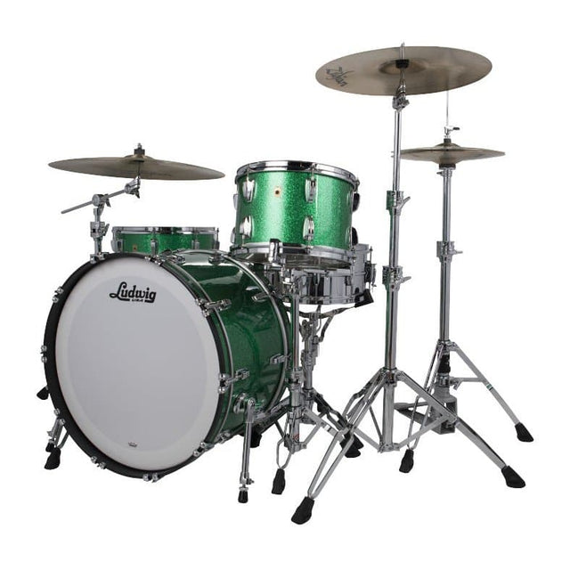 Ludwig Legacy Mahogany Pro Beat Drum Set - Green Sparkle