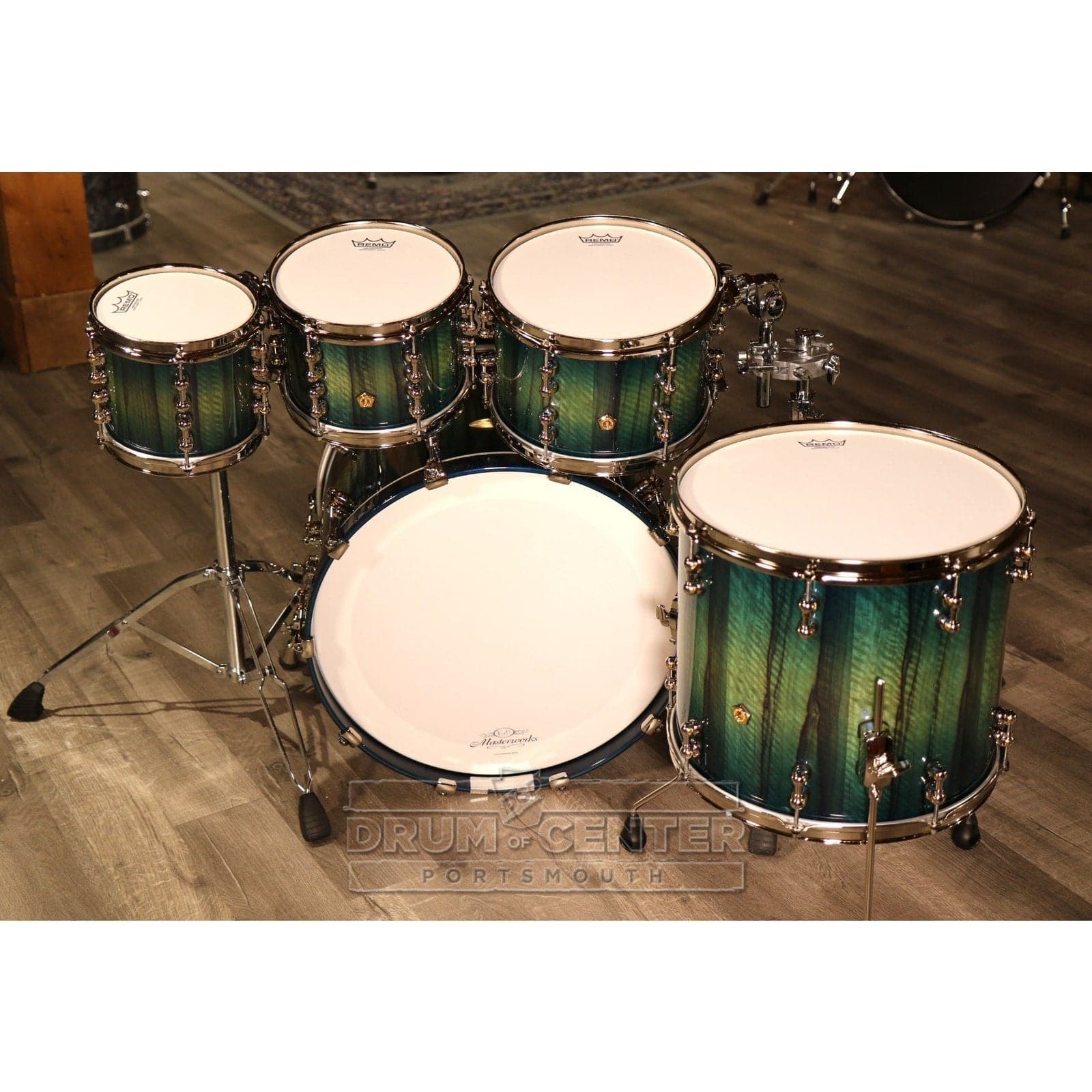 Pearl Masterworks Urban Recipe 5pc Drum Set - Scuba Blue