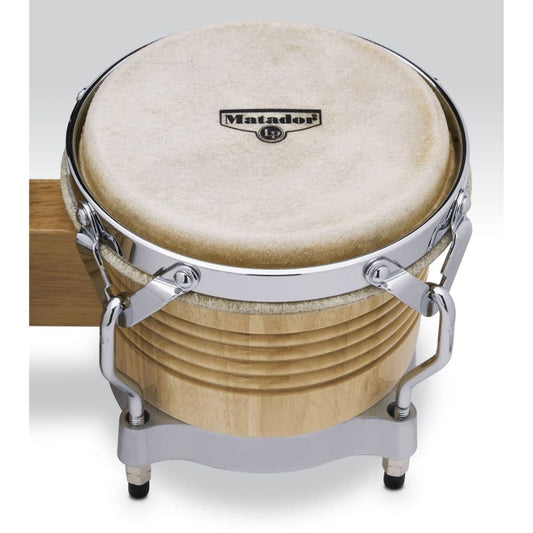 LP Matador Wood Bongos - Natural/Chrome